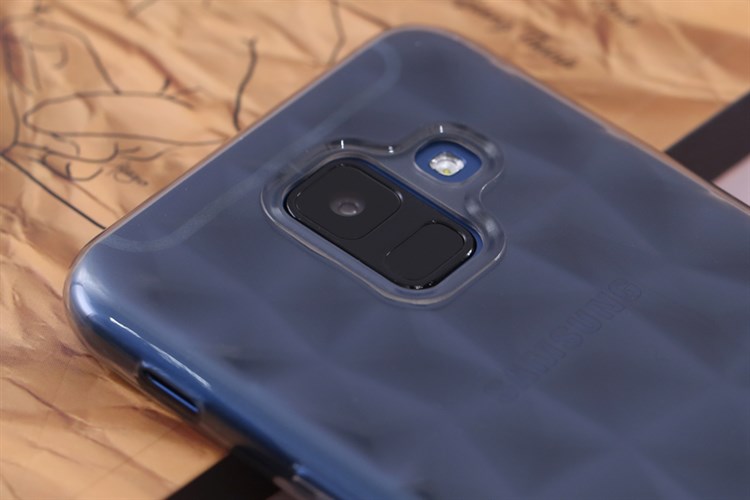 Ốp lưng Galaxy A6 Nhựa dẻo Slim TPU Jewel COSANO xám Màu Xám