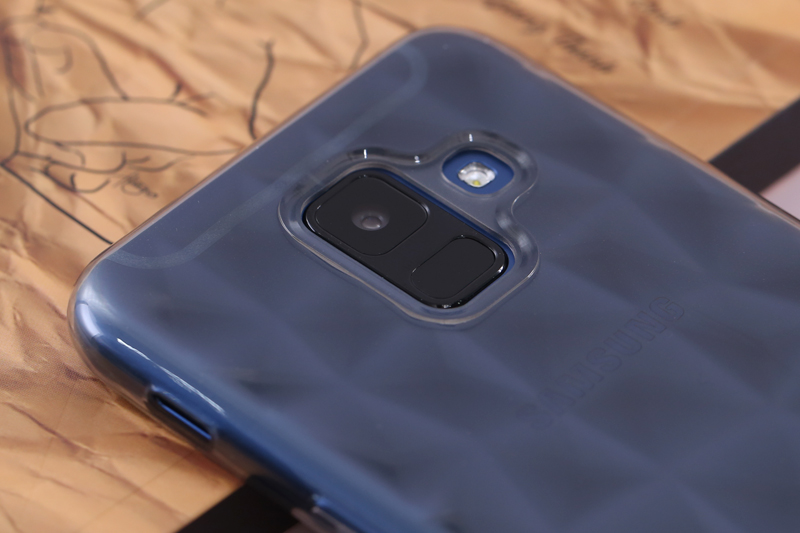 Ốp lưng Galaxy A6 Nhựa dẻo Slim TPU Jewel COSANO xám Màu Xám