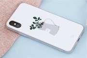 Ốp lưng iPhone X Nhựa dẻo Solid in hình II JM JM180627 bình chứa hoa