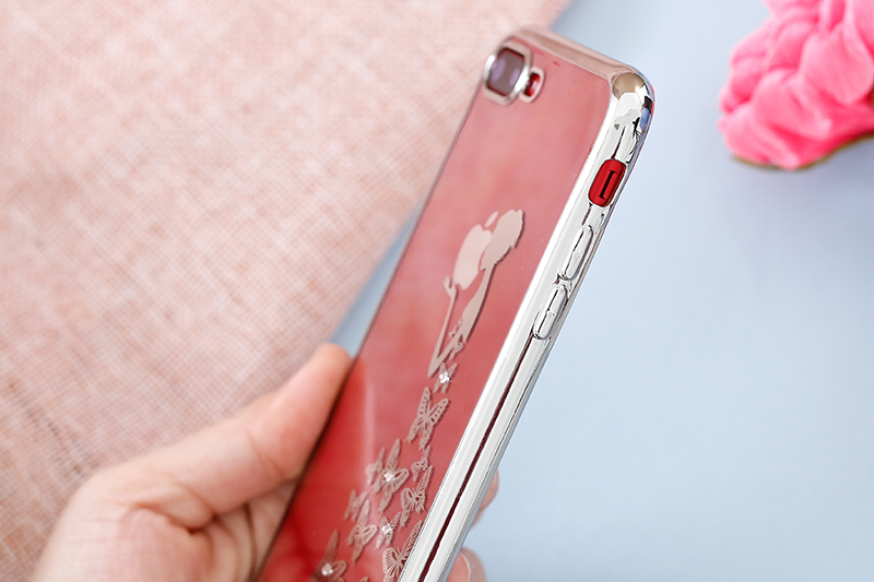 Ốp lưng iPhone 7 Plus - 8 Plus Nhựa dẻo Electroplating đầm dạ hội