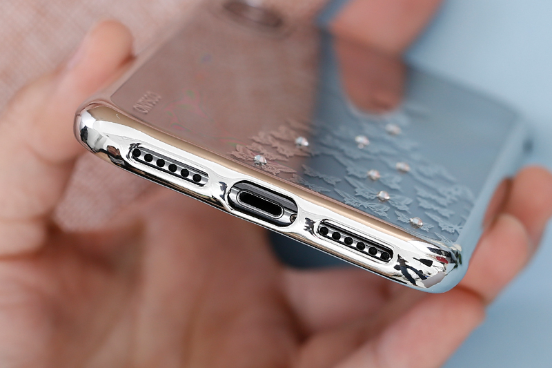 Ốp lưng iPhone X Nhựa dẻo Electroplating đầm dạ hội COSANO