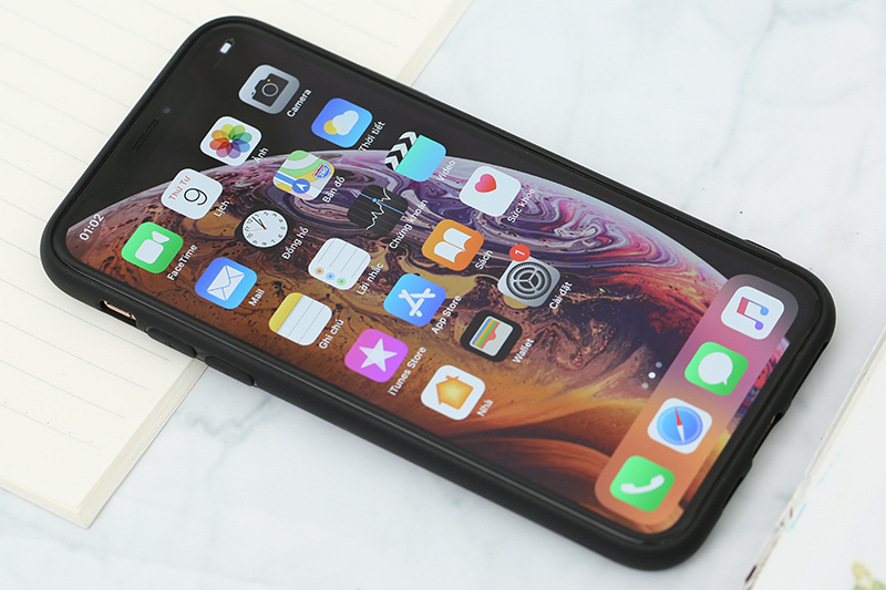 Ốp lưng iPhone XS Nhựa dẻo Solid in hình JM JM171110