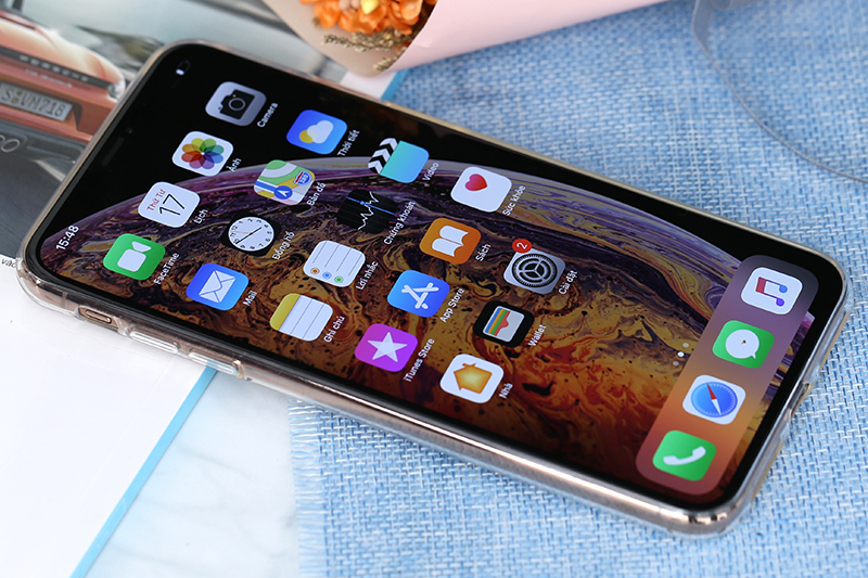 Ốp lưng iPhone XS Max Nhựa dẻo Nake Slim JM