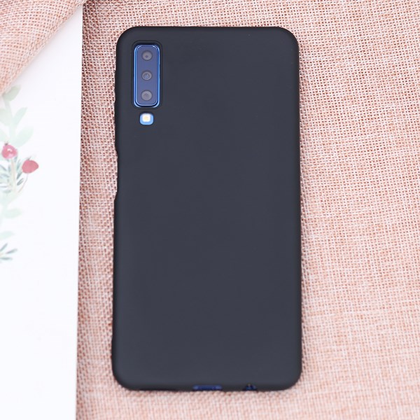 Ốp lưng Galaxy A7 2018 Nhựa dẻo Candy MEEKER Đen