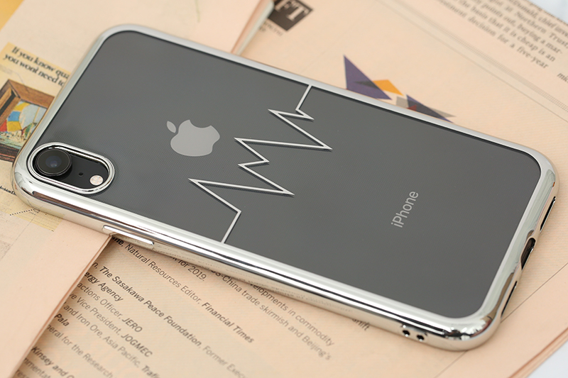 Ốp lưng iPhone XR Nhựa dẻo Electroplating nhịp tim COSANO