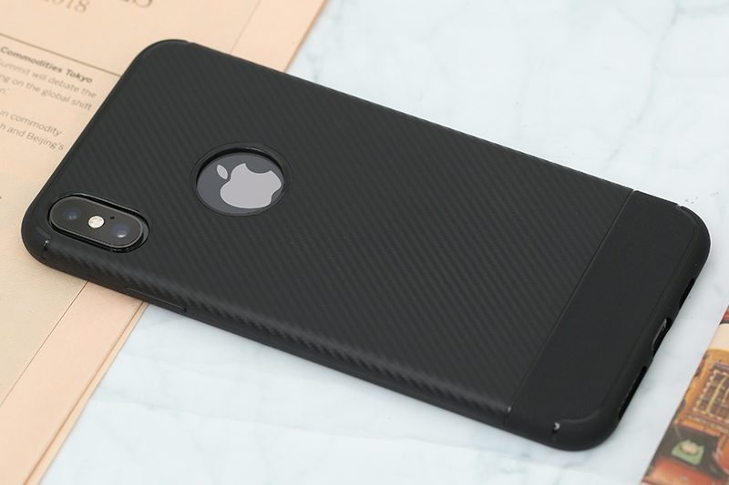 Ốp lưng iPhone XS Max Nhựa dẻo New Carbon Fibre COSANO