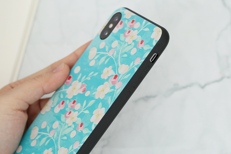 Ốp lưng iPhone XS Max Nhựa dẻo Solid print MEEKER TS007 Vườn hoa