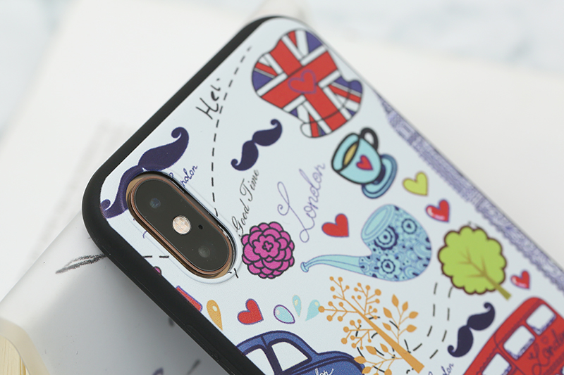 Ốp lưng iPhone XS Nhựa dẻo Solid print MEEKER TS002 London