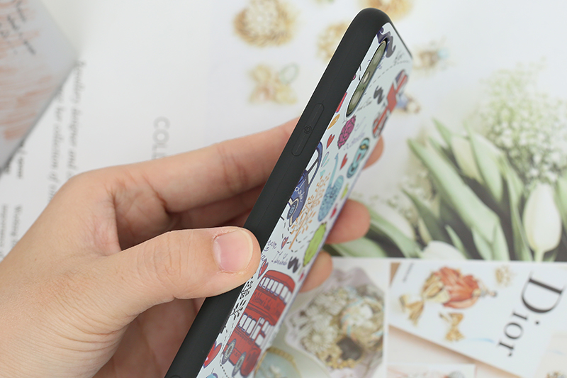 Ốp lưng iPhone XS Nhựa dẻo Solid print MEEKER TS002 London