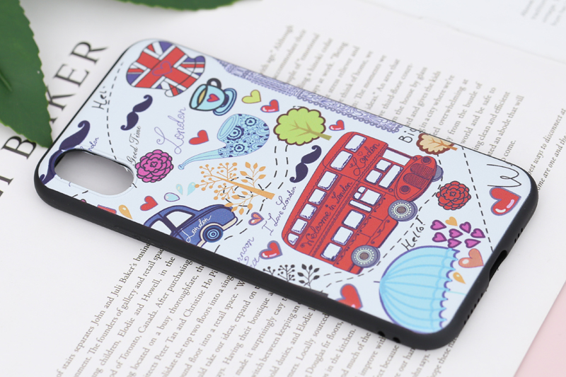 Ốp lưng iPhone XS Nhựa dẻo Solid print MEEKER TS002 London