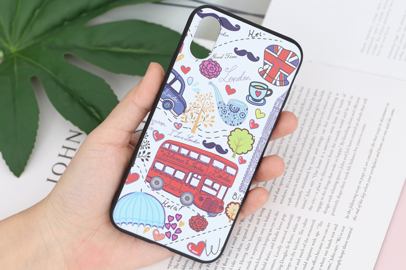 Ốp lưng iPhone XS Nhựa dẻo Solid print MEEKER TS002 London