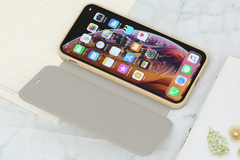 Ốp lưng iPhone XS Nắp gập Stand flip MEEKER