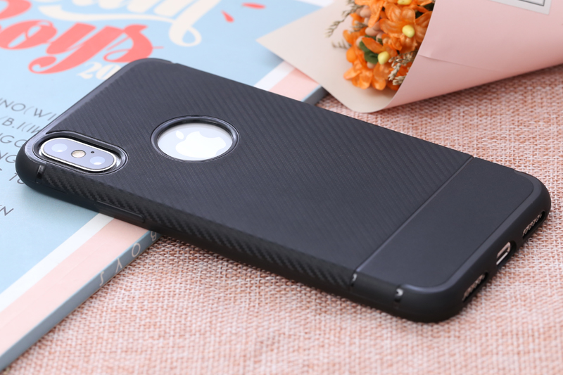 Ốp lưng iPhone X-XS Nhựa dẻo New Carbon Fibre COSANO