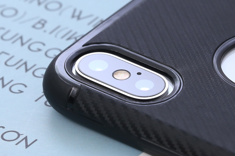 Ốp lưng iPhone X-XS Nhựa dẻo New Carbon Fibre COSANO