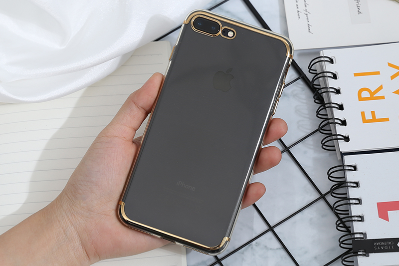 Ốp lưng iPhone 7+-8+ Nhựa dẻo Electroplate case 2 OSMIA