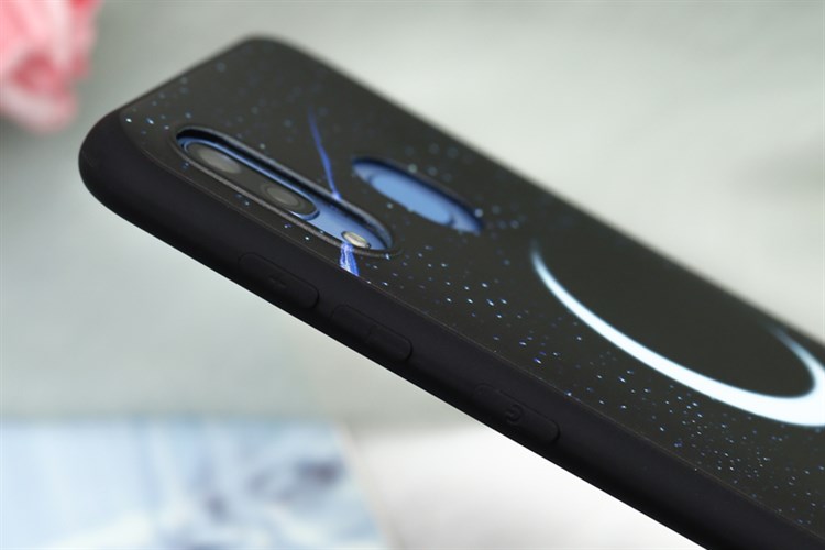 Ốp lưng Galaxy A30 Nhựa dẻo TPU PRINTING OSMIA CK190307 Trăng mèo Màu Đen