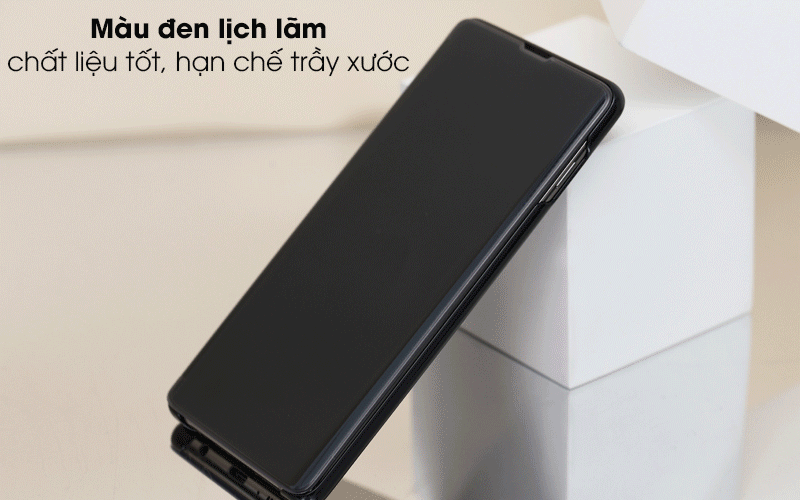 Bao da Galaxy Note 10 Plus LED View Samsung Đen - Màu đen lịch lãm Bao da Galaxy Note 10 Plus LED View Samsung Đen - Màu đen lịch lãm