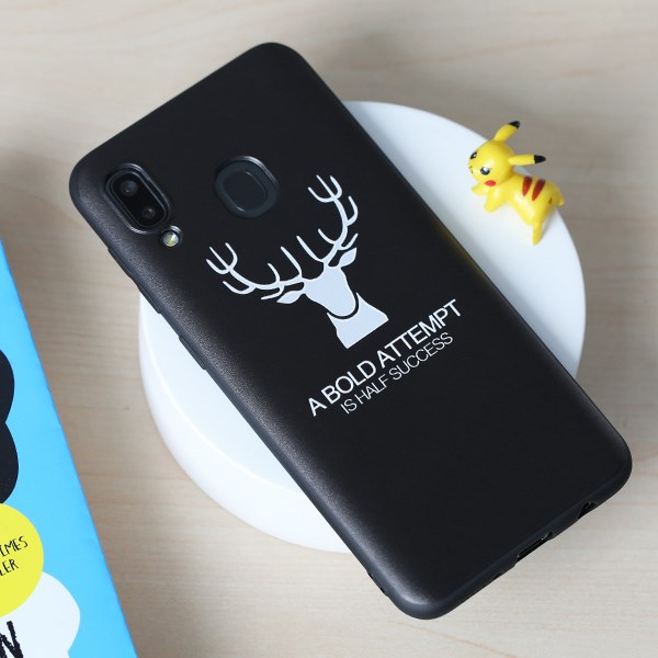 Ốp lưng Galaxy A20 Nhựa dẻo Solid Printing MEEKER Hươu