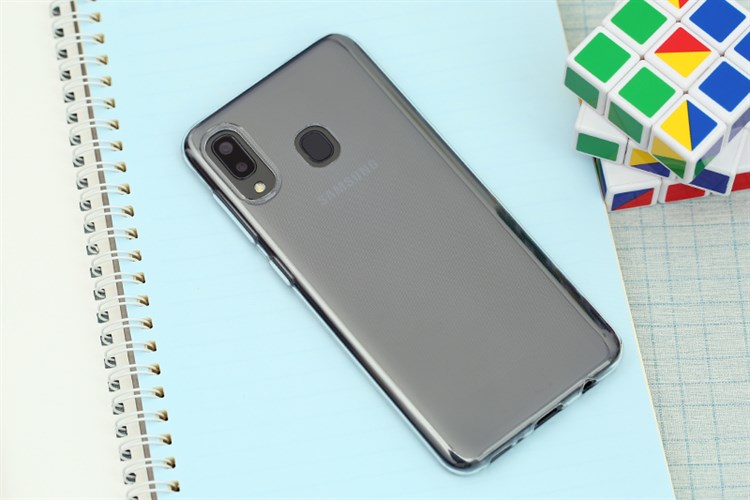 Ốp lưng Galaxy A30 Nhựa dẻo Nake Slim JM Màu Trắng