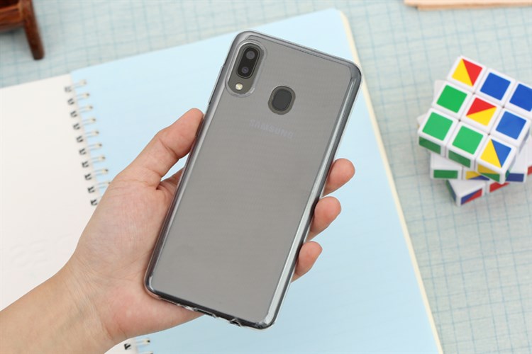 Ốp lưng Galaxy A30 Nhựa dẻo Nake Slim JM Màu Trắng