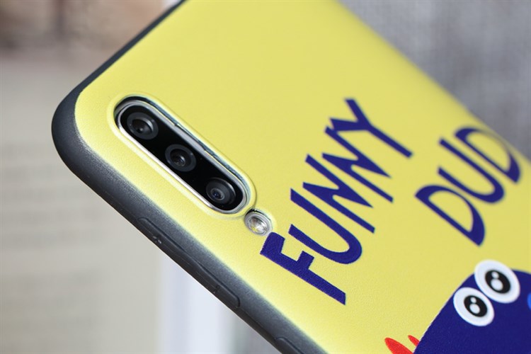 Ốp lưng Galaxy A50/ A50s Nhựa dẻo Solid Printing MEEKER TKS112 Khủng long Màu Vàng