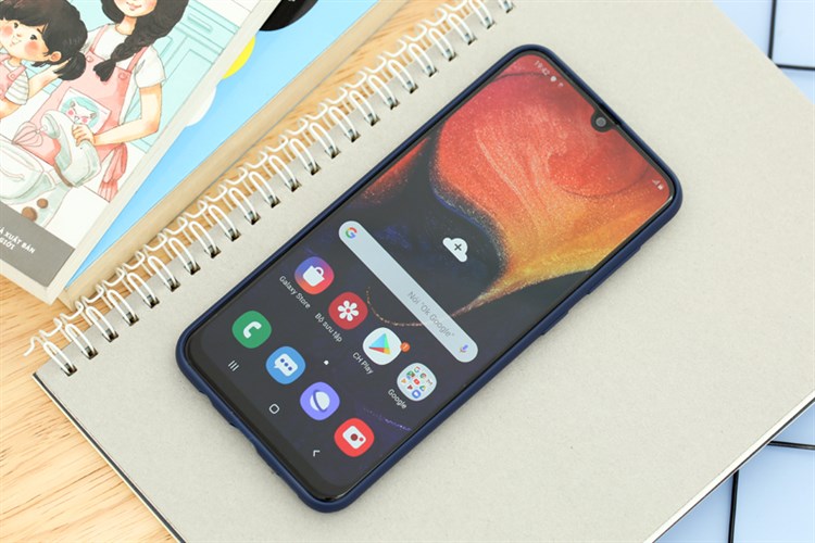 Ốp lưng Galaxy A50/A50s Nhựa dẻo Carbon Fibre COSANO Màu Xanh Navy