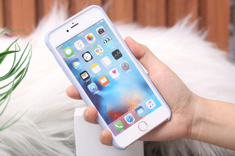 Ốp lưng iPhone 6+/6s+ nhựa dẻo LIQUID SILICONE B JM Xanh khói Ốp lưng iPhone 6+/6s+ nhựa dẻo LIQUID SILICONE B JM Xanh khói