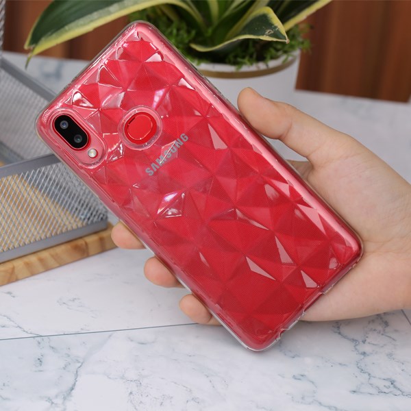 Ốp lưng Galaxy A10s Nhựa dẻo Slim TPU Jewel Pattern COSANO