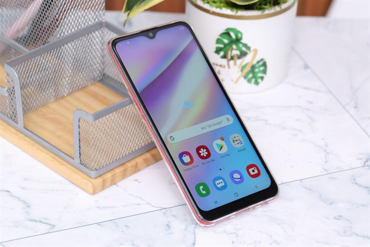 Ốp lưng Galaxy A10s Nhựa dẻo Slim TPU Jewel Pattern COSANO Màu Trắng