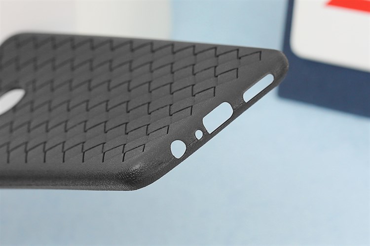 Ốp lưng Galaxy A20s Nhựa dẻo Woven TPU case OSMIA Màu Đen