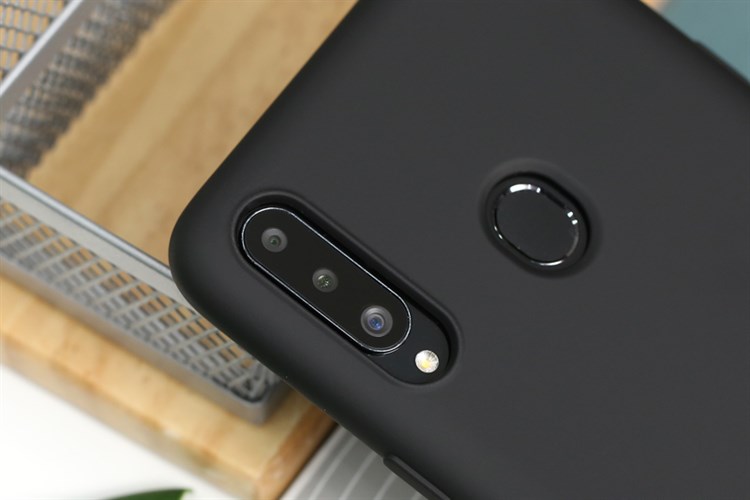 Ốp lưng Galaxy A20s Nhựa dẻo Silicone Felt COSANO Màu Đen