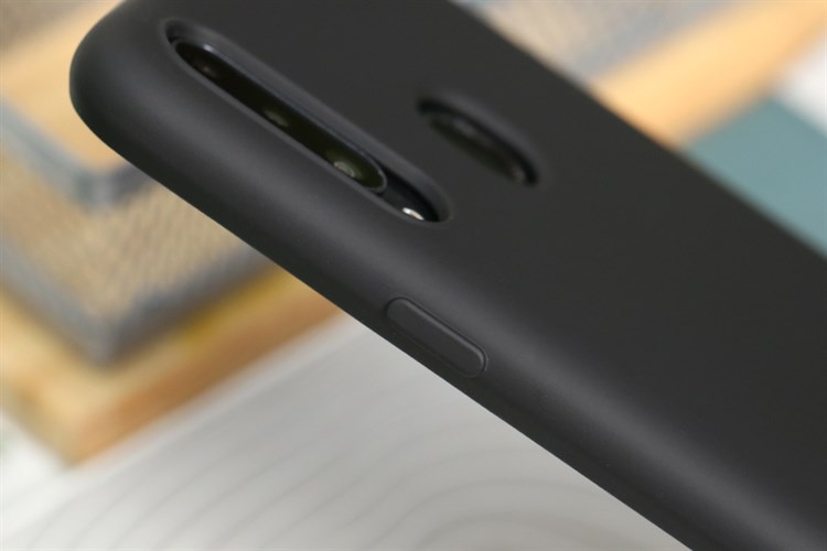 Ốp lưng Galaxy A20s Nhựa dẻo Silicone Felt COSANO Màu Đen