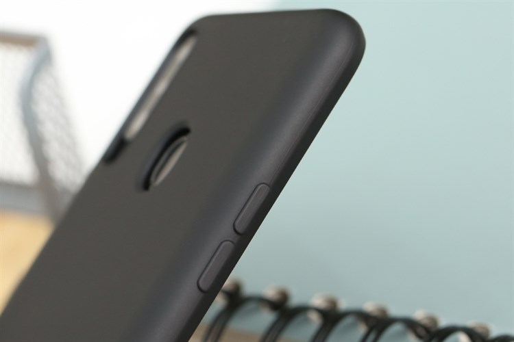 Ốp lưng Galaxy A20s Nhựa dẻo Silicone Felt COSANO Màu Đen