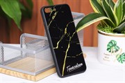 Ốp lưng iPhone 7/8+ cứng viền dẻo Tempered Glass COSANO SRM513 Vân