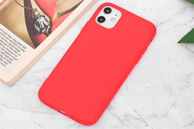 Ốp lưng iPhone 11 Nhựa dẻo Silicone Felt COSANO Màu Đỏ