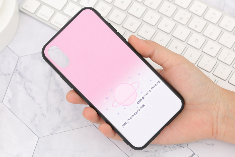 Ốp lưng iPhone X/Xs Nhựa cứng viền dẻo TPU+PC UV OSMIA CKTG225