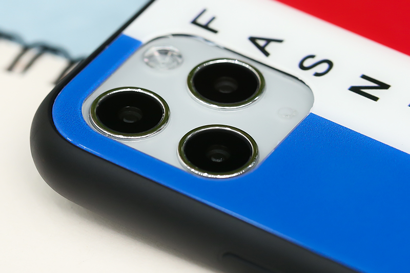 Ốp lưng iPhone 11 Pro Nhựa cứng viền dẻo Tempered glass OSMIA