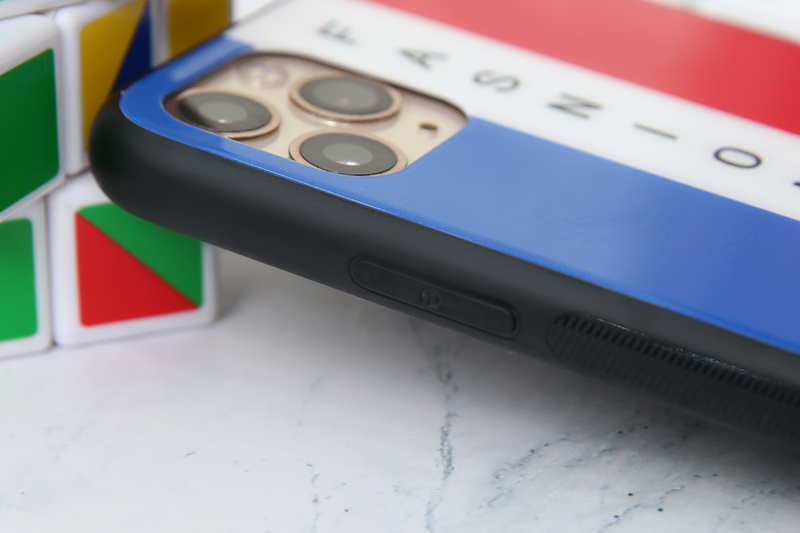 Ốp lưng iPhone 11 Pro Max Nhựa cứng viền dẻo Tempered glass OSMIA