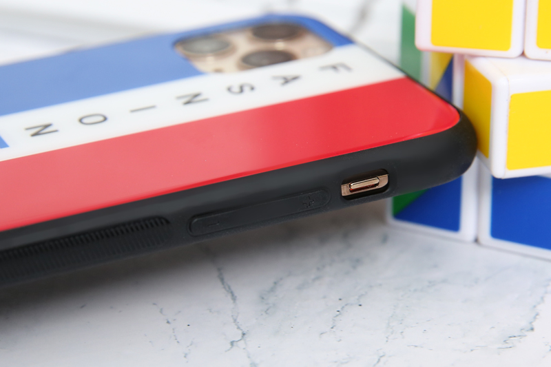 Ốp lưng iPhone 11 Pro Max Nhựa cứng viền dẻo Tempered glass OSMIA