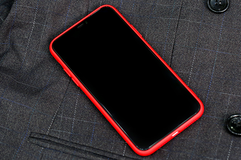 Ốp lưng iPhone 11 Pro Max Nhựa dẻo Silicone Felt COSANO Đỏ - giá rẻ