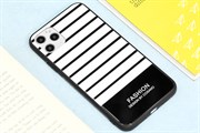 Ốp lưng iPhone 11 Pro Max Nhựa cứng viền dẻo Tempered Glass COSANO SRM451 Sọc
