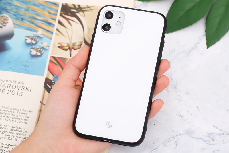 Ốp lưng iPhone 11 Nhựa cứng viền dẻo Glass Duo JM