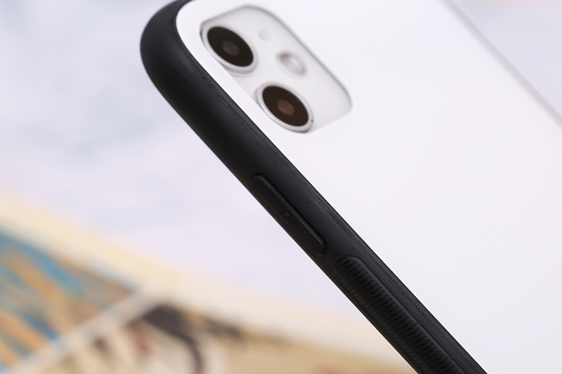 Ốp lưng iPhone 11 Nhựa cứng viền dẻo Glass Duo JM