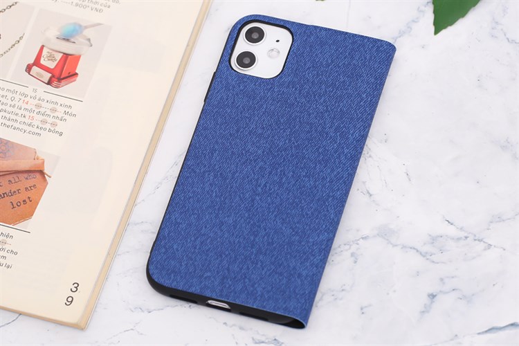 Ốp lưng iPhone 11 Nắp gập Flip TKSF1005 MEEKER Jean Màu Xanh Navy