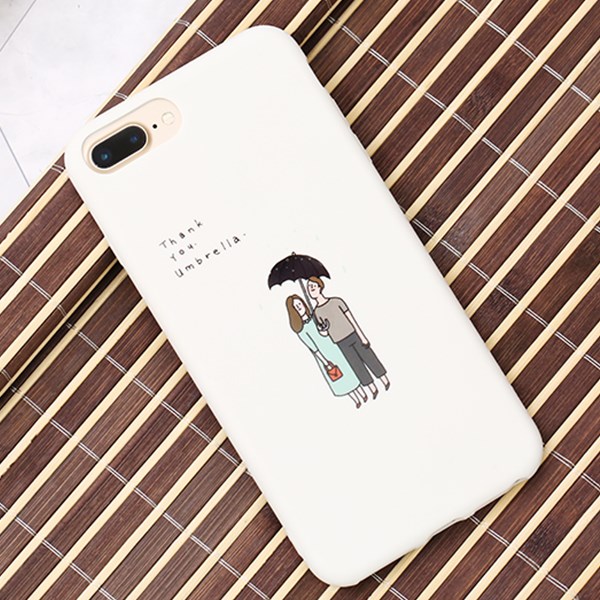 Ốp lưng iPhone 7/8+ Nhựa dẻo Water printing TPU MEEKER TSKB404 Chiếc ô