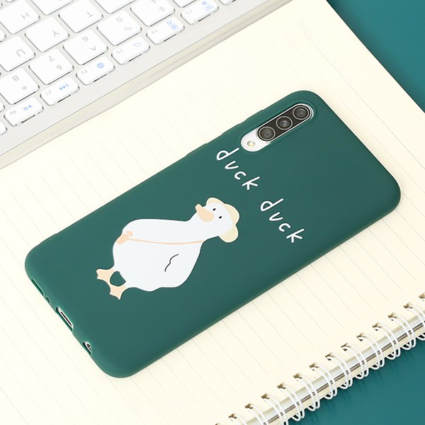 Ốp lưng Galaxy A50/A50S Nhựa dẻo Solid printing MEEKER TSKA945 Vịt