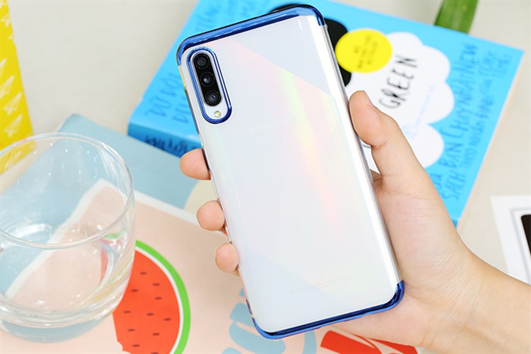 Ốp lưng Galaxy A50/A50S Nhựa dẻo Electroplate T&B OSMIA Màu Xanh Navy