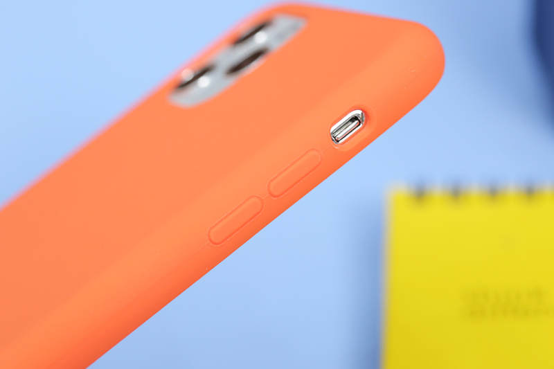 Ốp lưng iPhone 11 Pro Max Nhựa dẻo LIQUID SILICONE B JM Clementine (Cam)