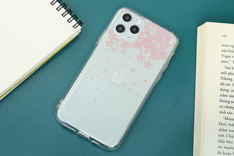 Ốp lưng iPhone 11 Pro Nhựa dẻo Printing Clear TPU MEEKER CN42509 Sakura