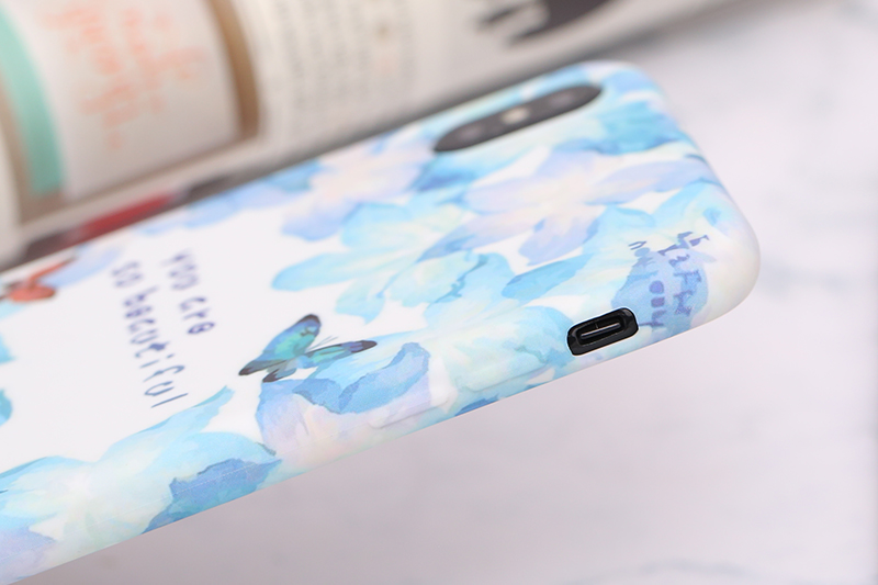 Ốp lưng iPhone XS Max Nhựa dẻo Water printing TPU MEEKER TSKB415 Xinh đẹp